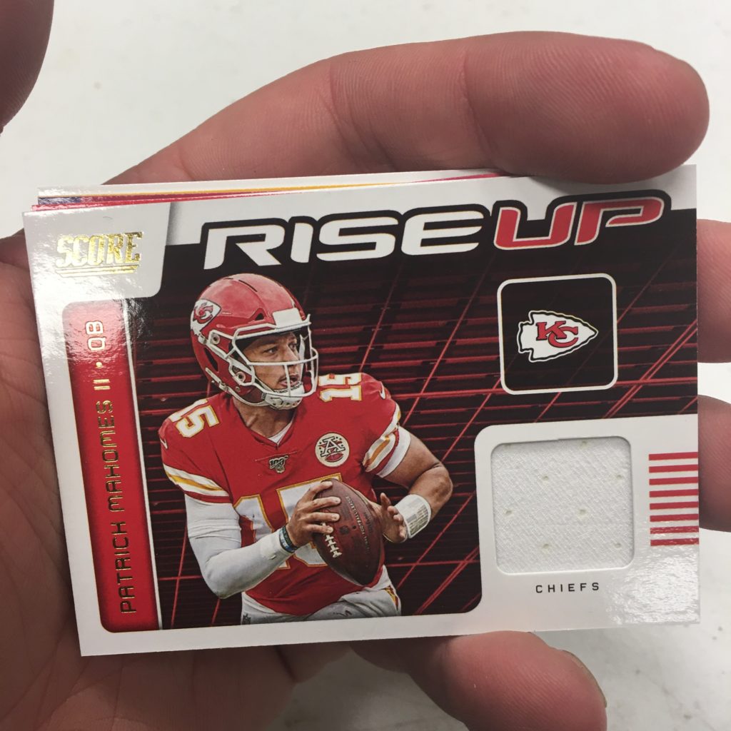 Patrick Mahomes Jersey Card 2020 Score Rise UP